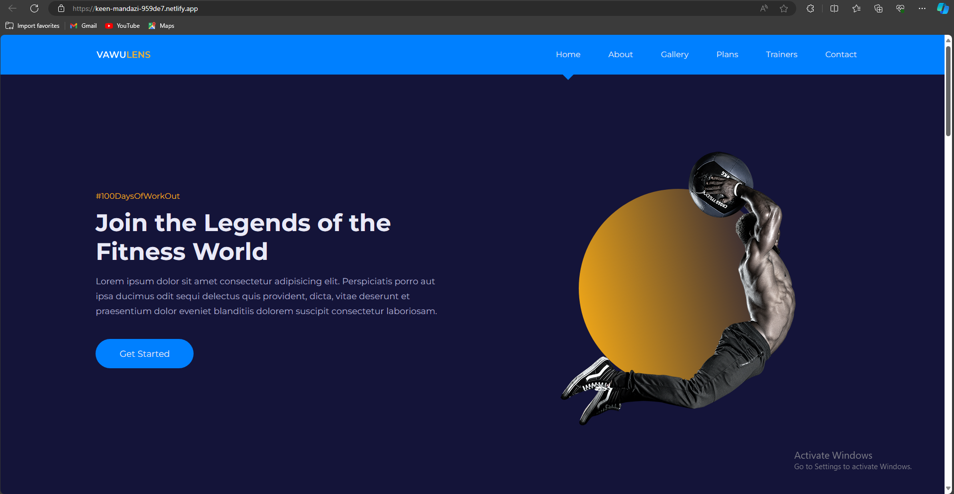 gym website